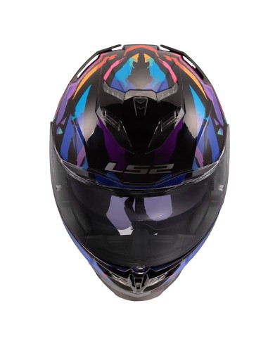Casco LS2 FF818 Storm III Kaos | Negro-púrpura-azul