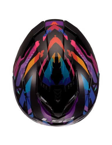 Casco LS2 FF818 Storm III Kaos | Negro-púrpura-azul