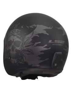 Casco LS2 OF599 Spitfire II Willy | Negro y gris 2