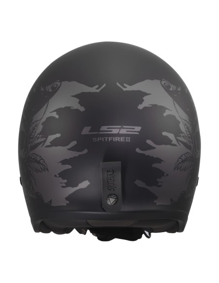 Casco LS2 OF599 Spitfire II Willy | Negro y gris