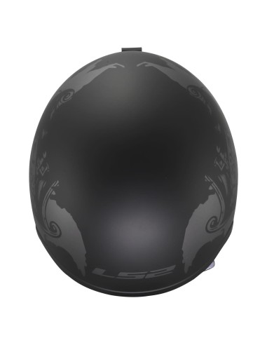 Casco LS2 OF599 Spitfire II Willy | Negro y gris