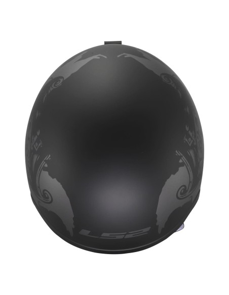 Casco LS2 OF599 Spitfire II Willy | Negro y gris