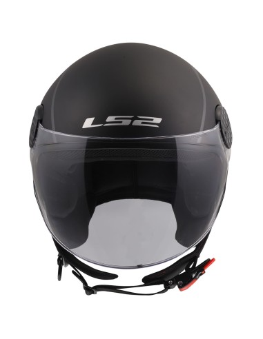 Casco LS2 OF558 Sphere Lux II Minim | Negro y rojo