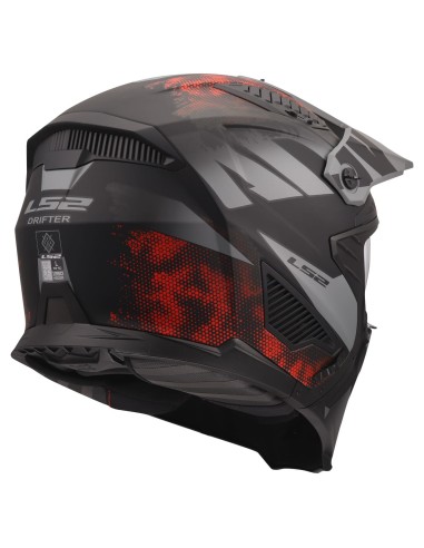 Casco LS2 OF606 Drifter Gas | Mate-Gris y rojo