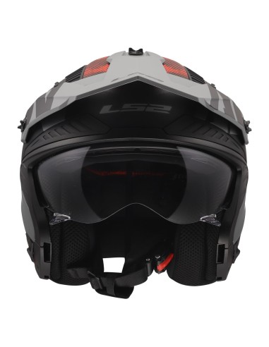Casco LS2 OF606 Drifter Gas | Mate-Gris y rojo