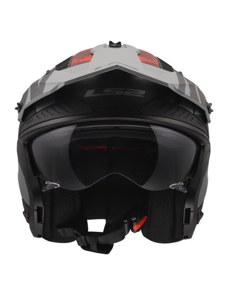 Casco LS2 OF606 Drifter Gas | Mate-Gris y rojo