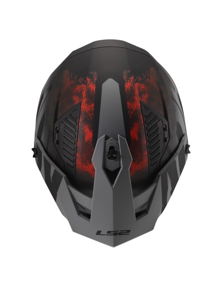 Casco LS2 OF606 Drifter Gas | Mate-Gris y rojo