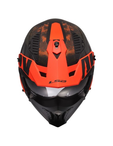 Casco LS2 OF606 Drifter Gas | Mate-Gris y naranja