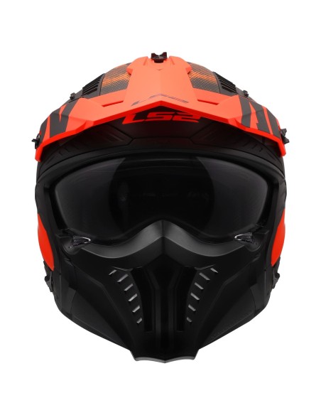 Casco LS2 OF606 Drifter Gas | Mate-Gris y naranja