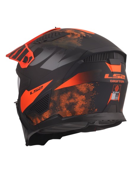 Casco LS2 OF606 Drifter Gas | Mate-Gris y naranja