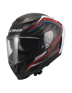 Casco LS2 FF807 Dragon Subic | Blanco-azul-rojo 2