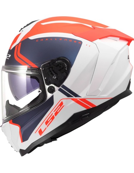 Casco LS2 FF817 Challenger II Titan | Blanco-azul-rojo