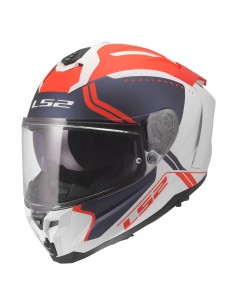 Casco LS2 FF817 Challenger II Titan | Blanco-azul-rojo 2