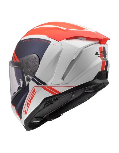 Casco LS2 FF817 Challenger II Titan | Blanco-azul-rojo