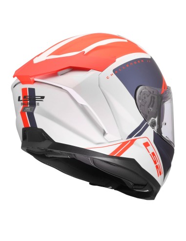 Casco LS2 FF817 Challenger II Titan | Blanco-azul-rojo