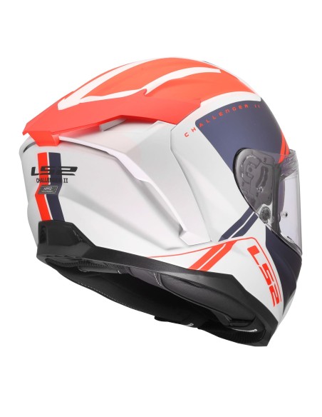 Casco LS2 FF817 Challenger II Titan | Blanco-azul-rojo