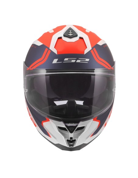 Casco LS2 FF817 Challenger II Titan | Blanco-azul-rojo
