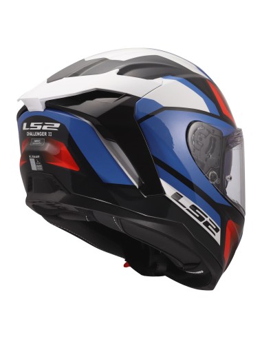 Casco LS2 FF817 Challenger II Viper | Blanco-azul-rojo