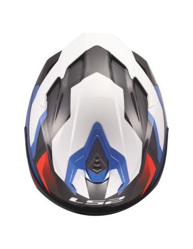 Casco LS2 FF817 Challenger II Viper | Blanco-azul-rojo
