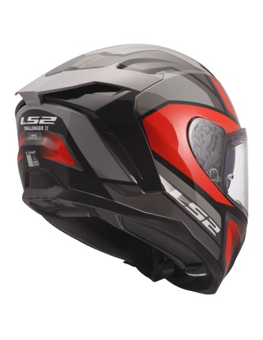 Casco LS2 FF817 Challenger II Viper | Gris y rojo
