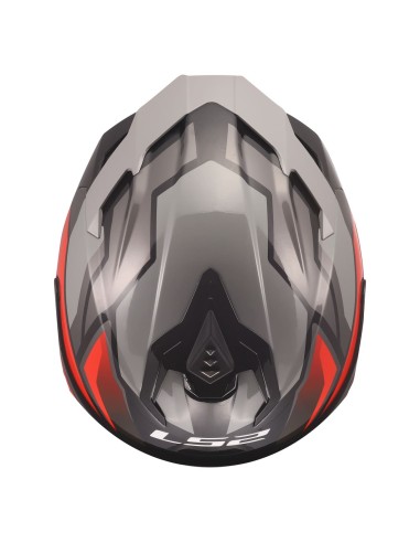 Casco LS2 FF817 Challenger II Viper | Gris y rojo