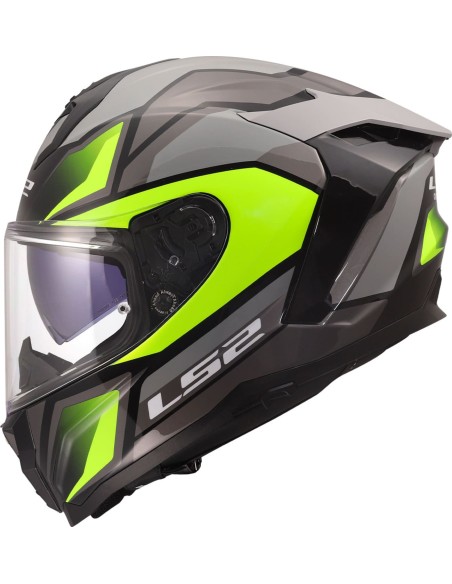 Casco LS2 FF817 Challenger II Viper | Gris y amarillo fluor