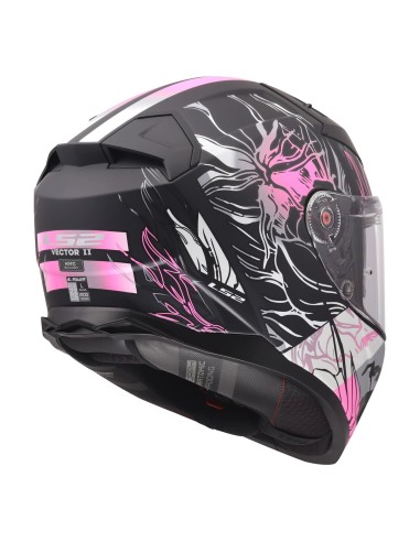 Casco LS2 FF811 Vector II Darflo | Mate-Negro y rosa