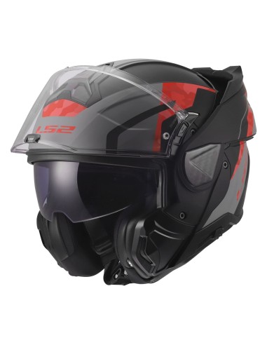 Casco LS2 FF910 Advant II Glide | Negro-gris-rojo