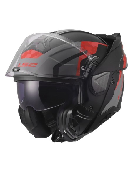 Casco LS2 FF910 Advant II Glide | Negro-gris-rojo