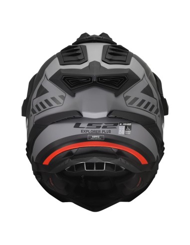 Casco LS2 MX701 Explorer Hexa | Negro-rojo-gris