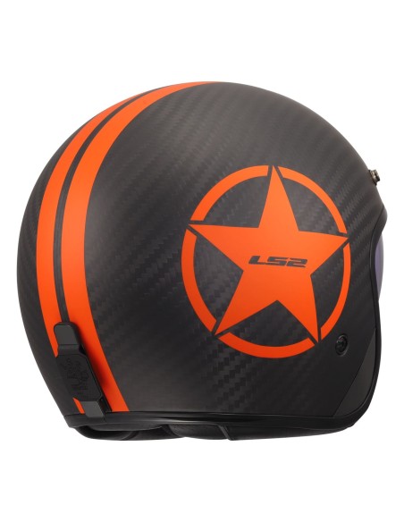 Casco LS2 OF601 Bob II C Star | Mate-Naranja