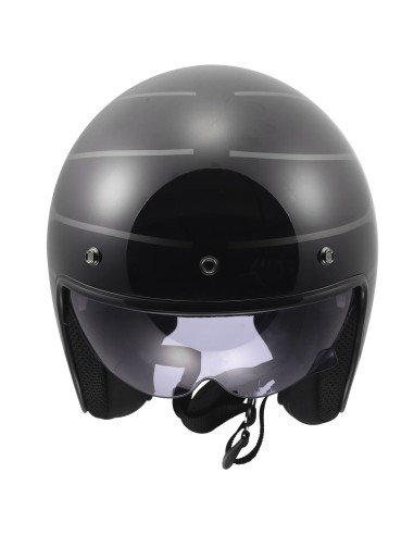 Casco LS2 OF601 Bob II Cosmic | Negro y gris