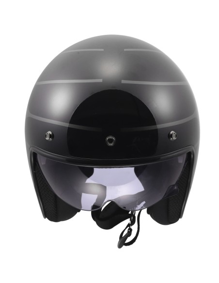 Casco LS2 OF601 Bob II Cosmic | Negro y gris