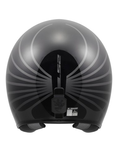Casco LS2 OF601 Bob II Cosmic | Negro y gris