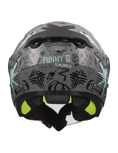 Casco LS2 Of622 engraçado II rabisco