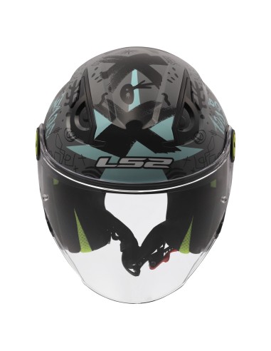 Casco LS2 Of622 engraçado II rabisco
