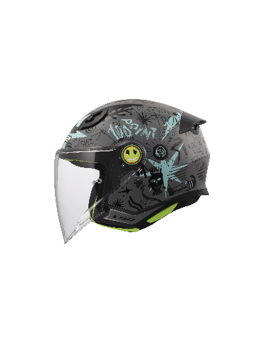 Casco LS2 Of622 engraçado II rabisco