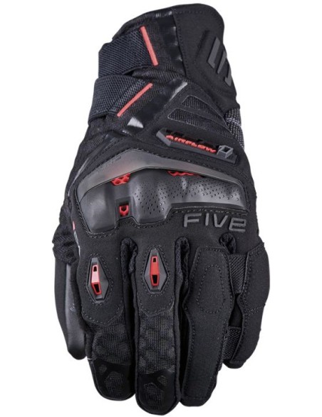 Guantes Five TFX1 Airflow | Negro y rojo fluor