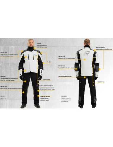 Chaqueta Rukka Flexo-R | Gris claro