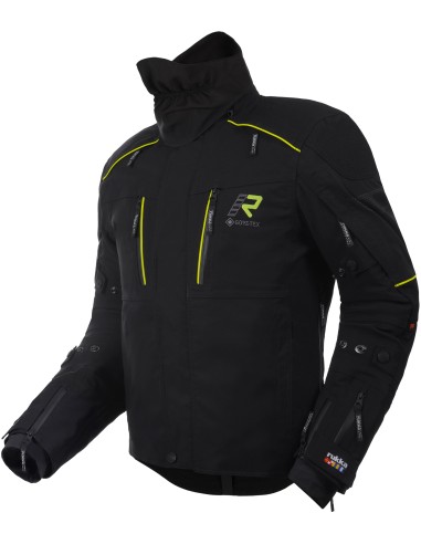 Chaqueta Rukka Flexo-R | Negro y amarillo fluor