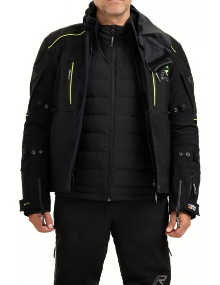 Chaqueta Rukka Flexo-R | Negro y amarillo fluor