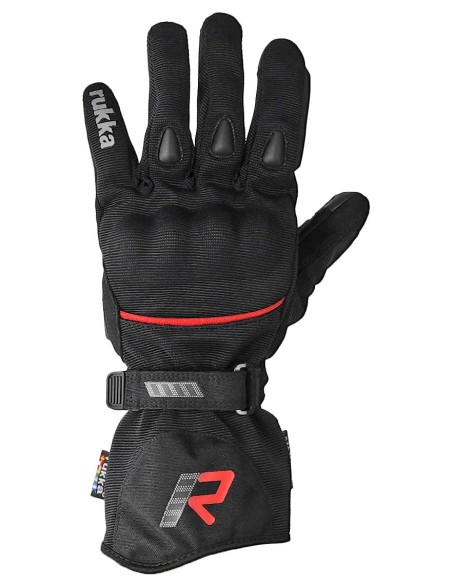 Guantes Rukka Virve 2.0 | Negro y rojo