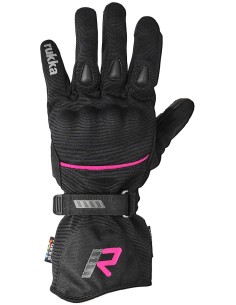 Guantes Rukka Virve 2.0 Mujer | Negro y fucsia