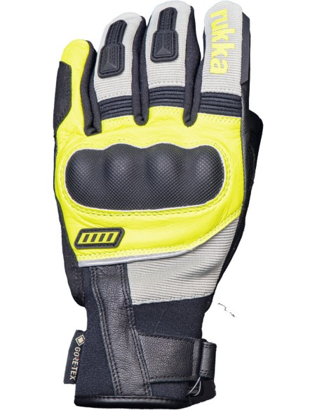 Guantes Rukka Rocky-R Gore-Tex | Amarillo fluor y negro