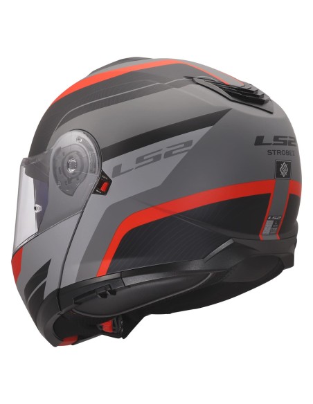 Casco LS2 FF908 Strobe II Monza | Negro-gris-rojo