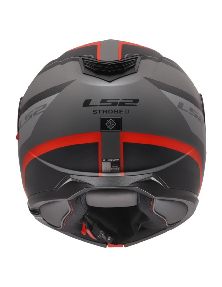 Casco LS2 FF908 Strobe II Monza | Negro-gris-rojo