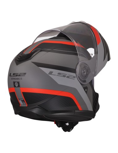 Casco LS2 FF908 Strobe II Monza | Negro-gris-rojo