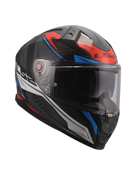 Casco LS2 FF8011 Vector II C Savage | Blanco-azul-rojo