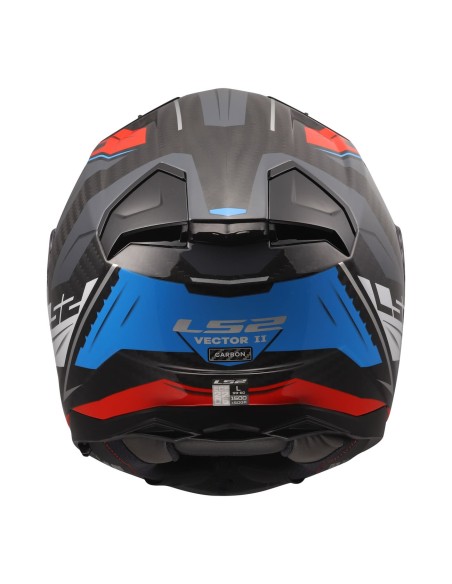 Casco LS2 FF8011 Vector II C Savage | Blanco-azul-rojo