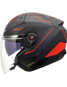 Casco LS2 OF603 Infinity II Veyron | Negro-gris-rojo